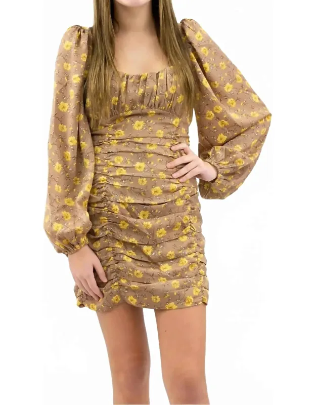 Ruched Mini Dress