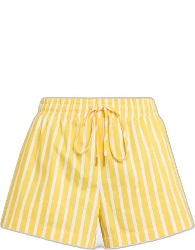 Striped Drawstring Shorts
