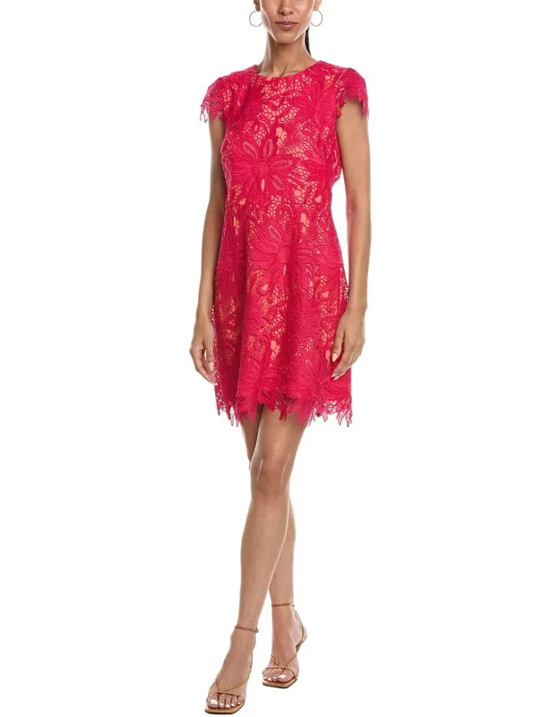 Short Sleeve Embellished Mini Dress