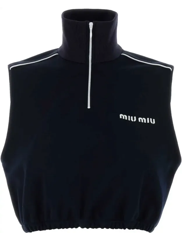 Midnight Blue Polyester Blend Top
