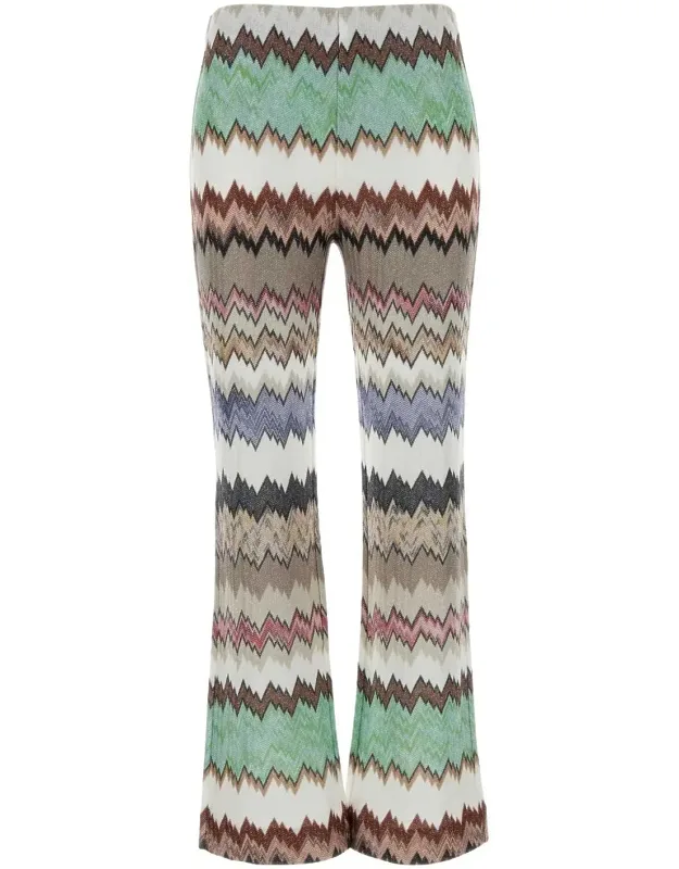 Embroidered Viscose Pants