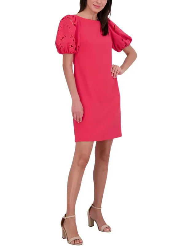Short Sleeve Solid Mini Dress