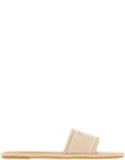 Sand Canvas Vlogo Signature Slippers