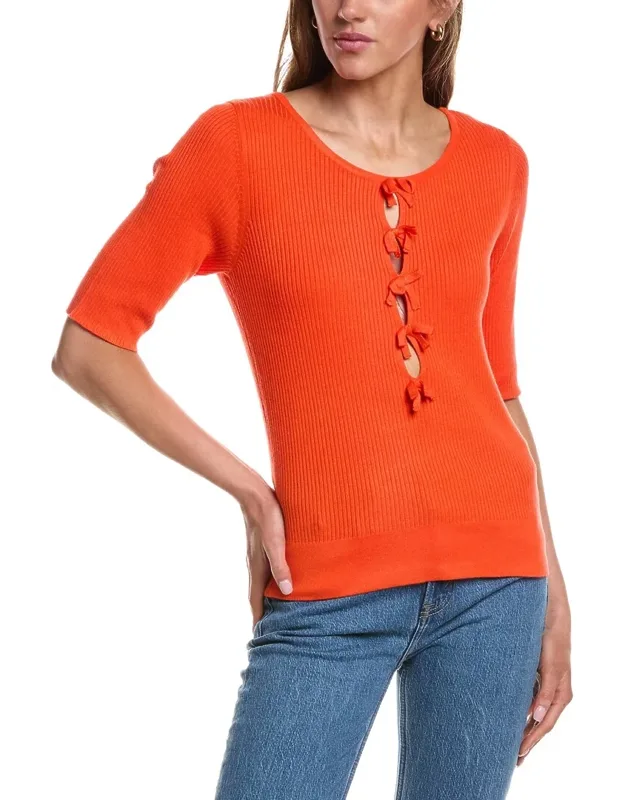 Boatneck Elbow Sleeve Top