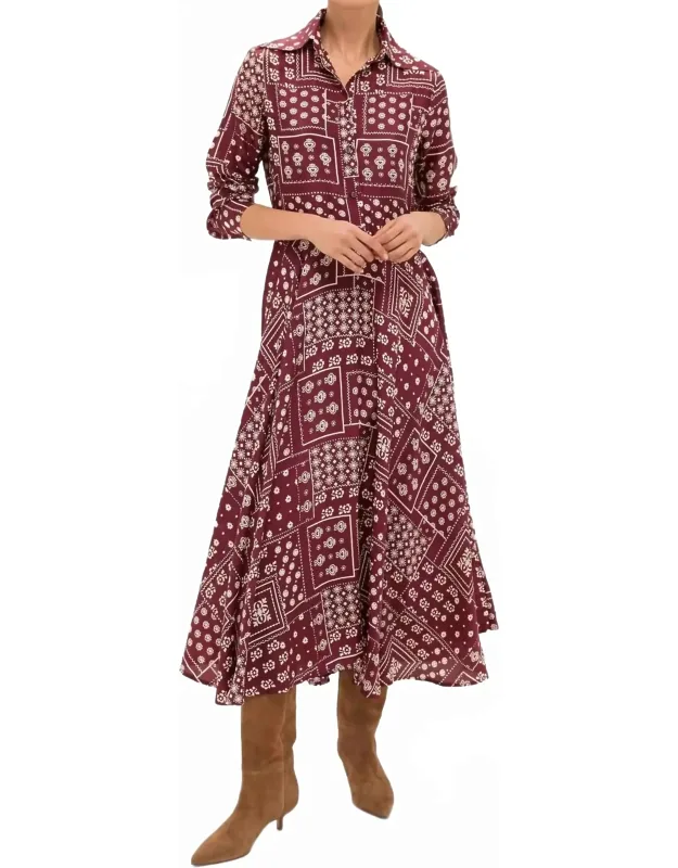 Panel Silk Dress