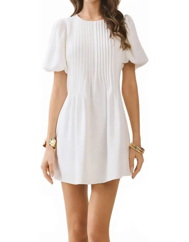 Pleated A-line Dress