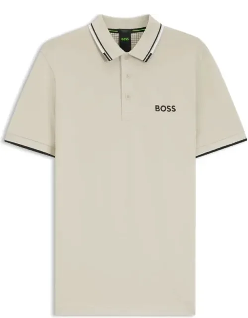 Active Paddy Regular-fit Polo Shirt In Quick-dry Stretch Pique