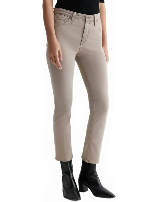 Crop High Rise Slim Straight Jeans
