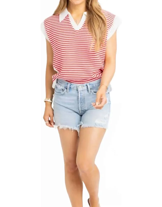 V-neck Sleeveless Sweater