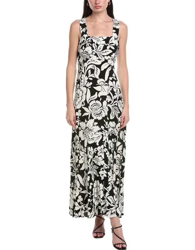 Tiered Square Neck Maxi Dress