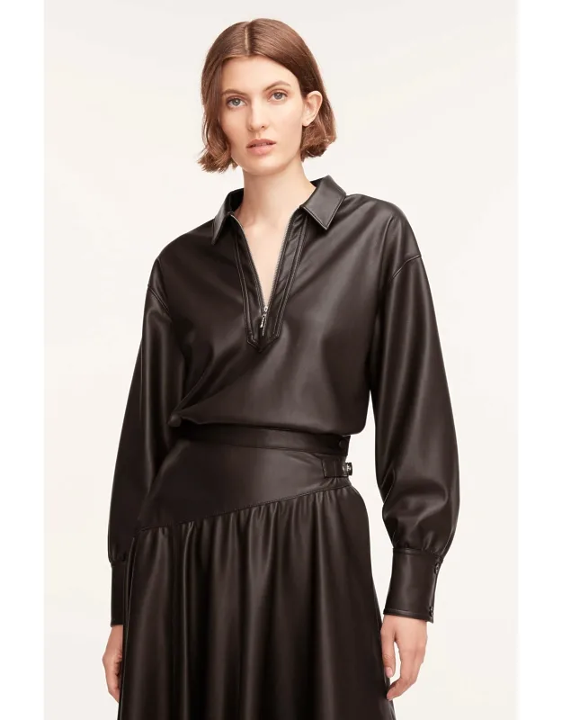 Vegan Leather Pullover