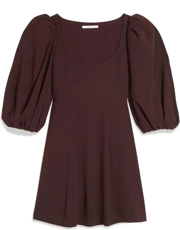 Long Sleeve Crepe Dress