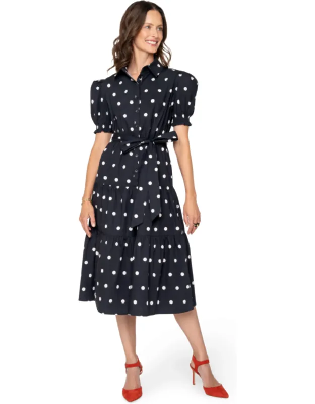 Puff Sleeve Shirt Dress