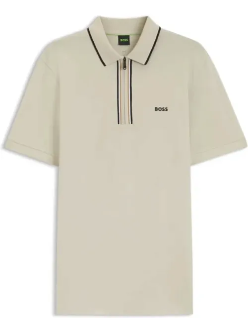 Active Slim-fit Polo Shirt In Moisture-wicking Stretch Cotton