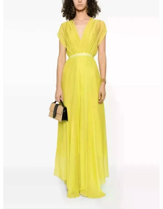 Chiffon Silk Maxi Dress