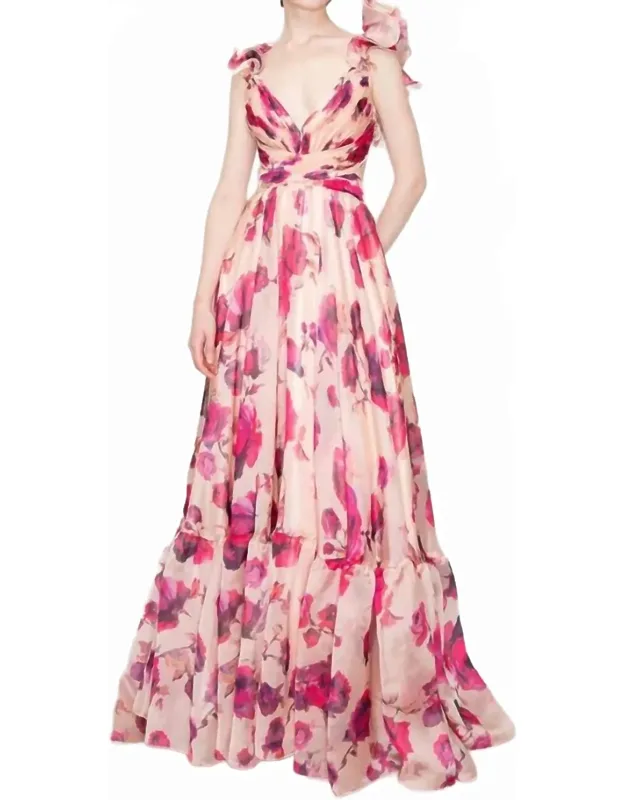 Ruffle Shoulder Dress