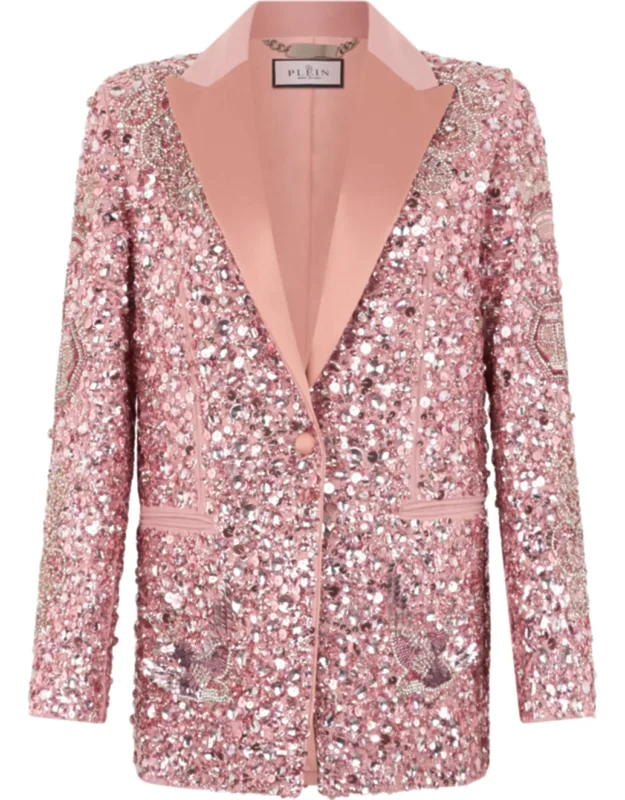 Blazer With Butterfly Tattoo And Paillettes