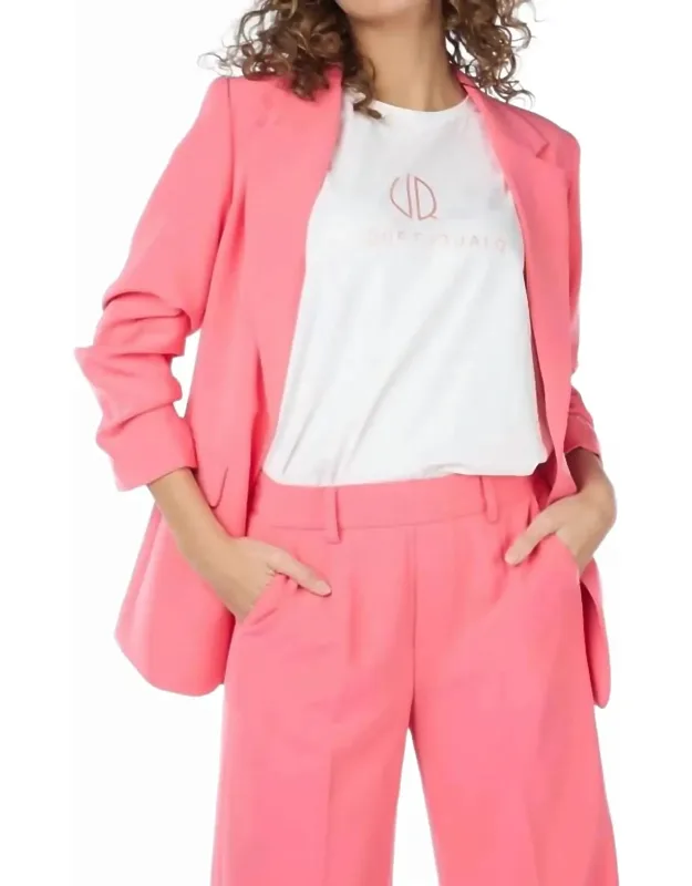 Brigitt City Three Quarter Sleeve Blazer