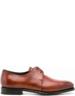 Leather Lace Up Derby Shoes
