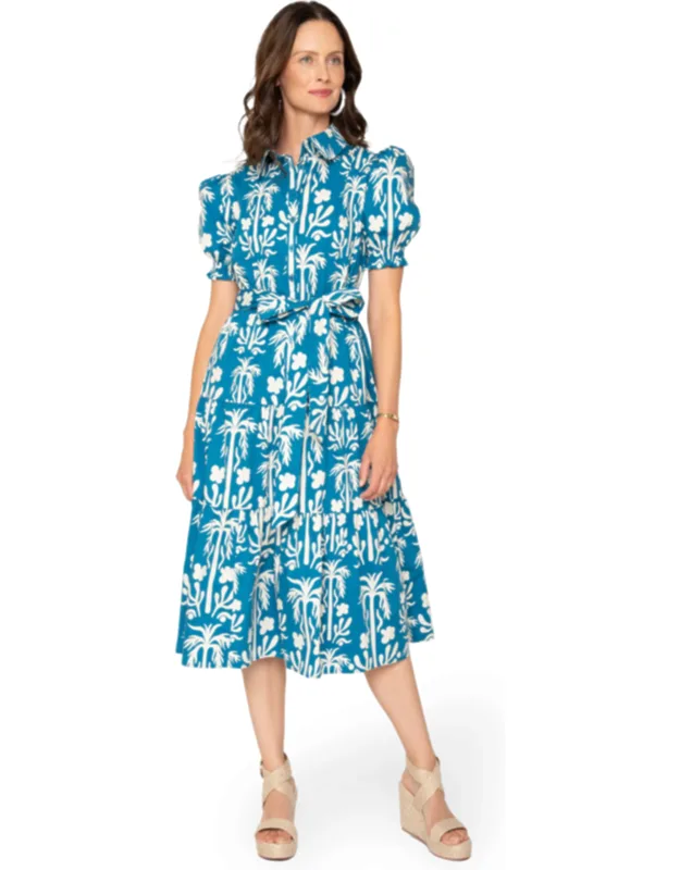 Puff Sleeve Shirt Dress