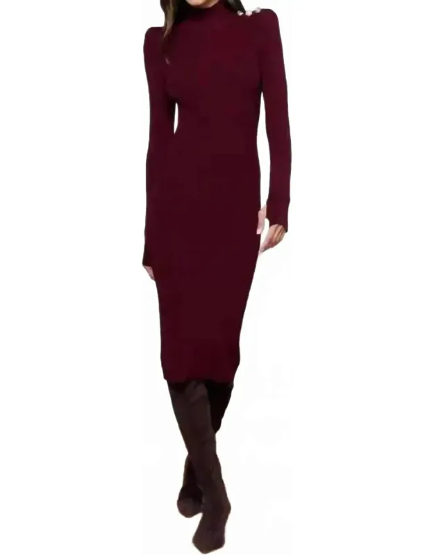 Mockneck Dress