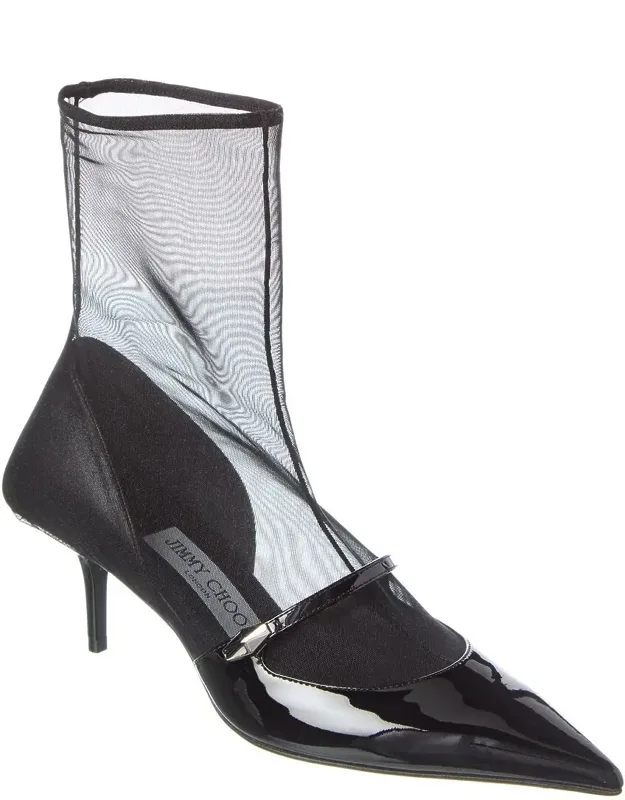 Carolyn Ab 60 Mesh & Leather Booties