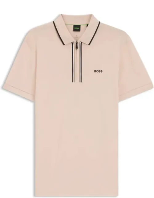 Active Slim-fit Polo Shirt In Moisture-wicking Stretch Cotton