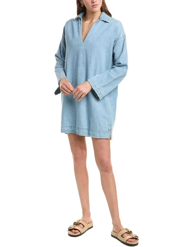 Linen-blend Denim Sail Away Dress