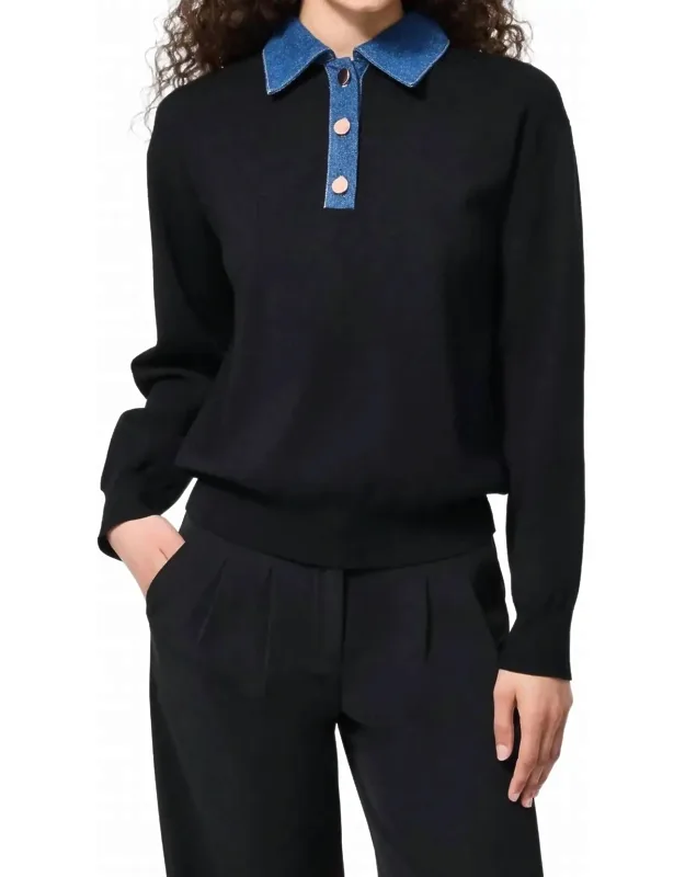 Denim Knit Sweater