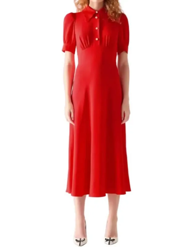 Scallop Collar Tea Dress