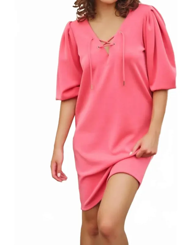 Delia V-neck Dress
