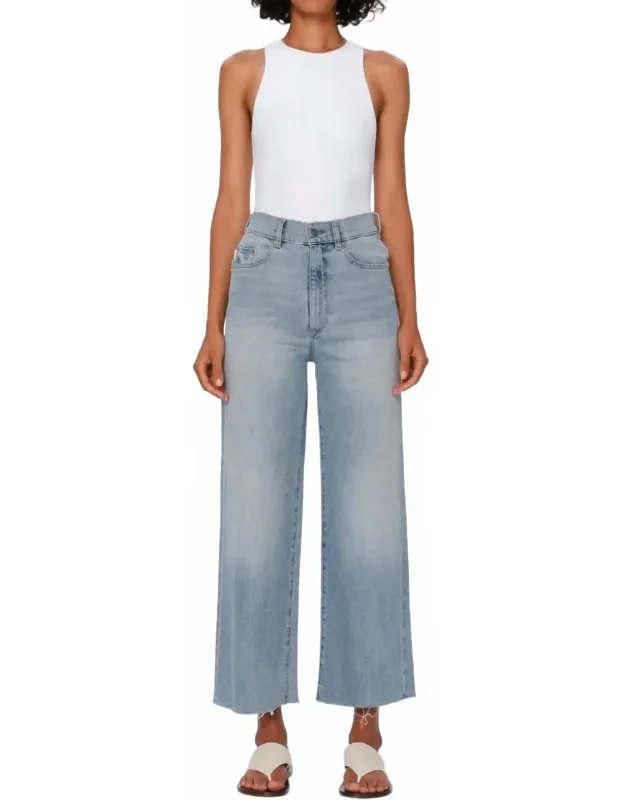 Hepburn Wide Leg Denim Pants