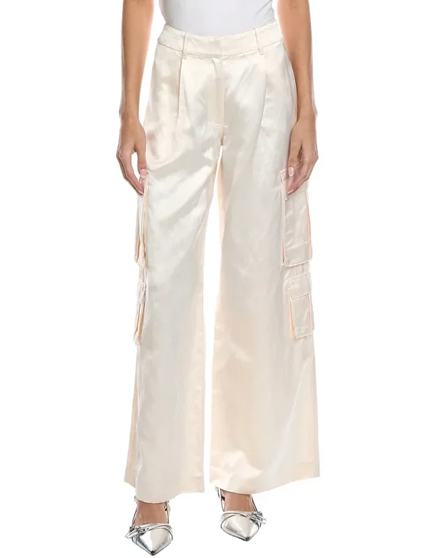 Satin Cargo Trousers