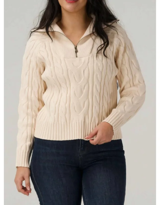 Everyday Quarter Zip Sweater