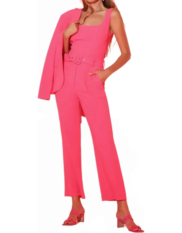Flamenco High Rise Belted Trousers