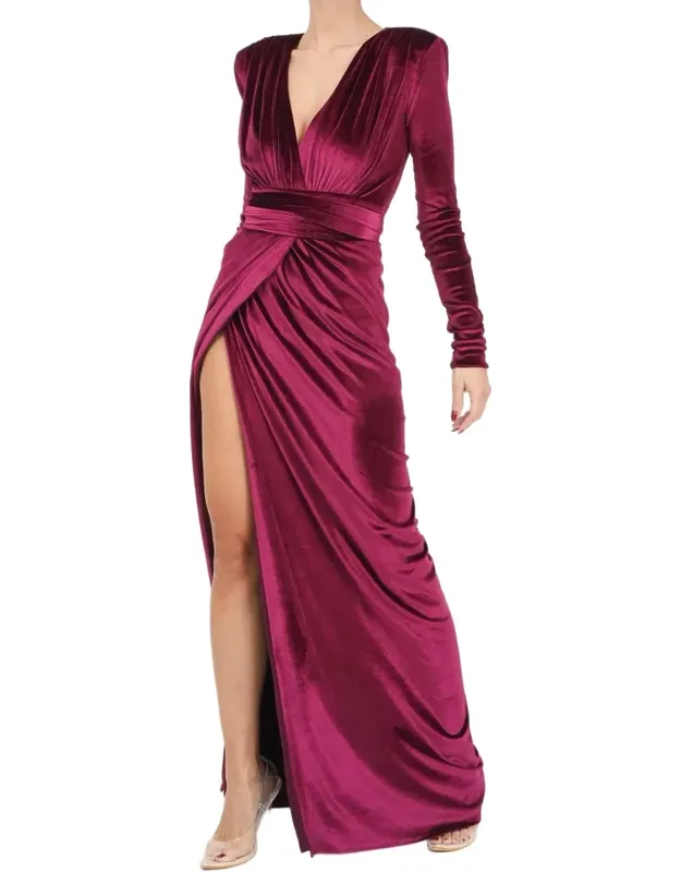 Long Velvet Dress