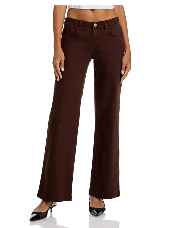 Low Rise Wide Leg Denim Pants