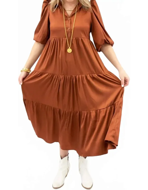 Tiered Midi Dress