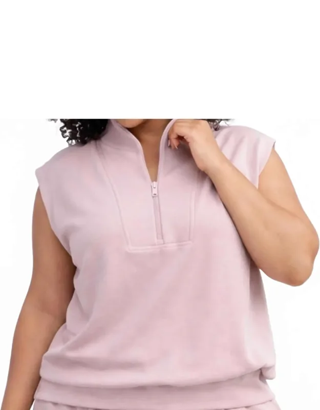 Luxe Quarter Zip Sweater Tank