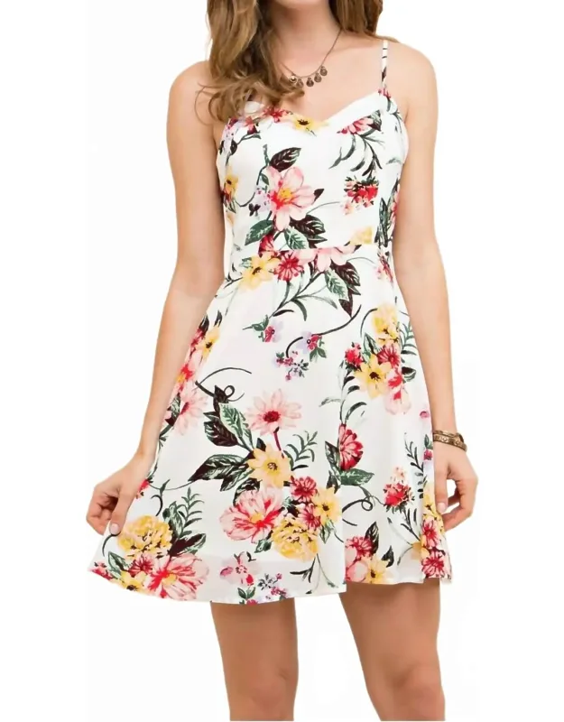 Floral A-line Dress