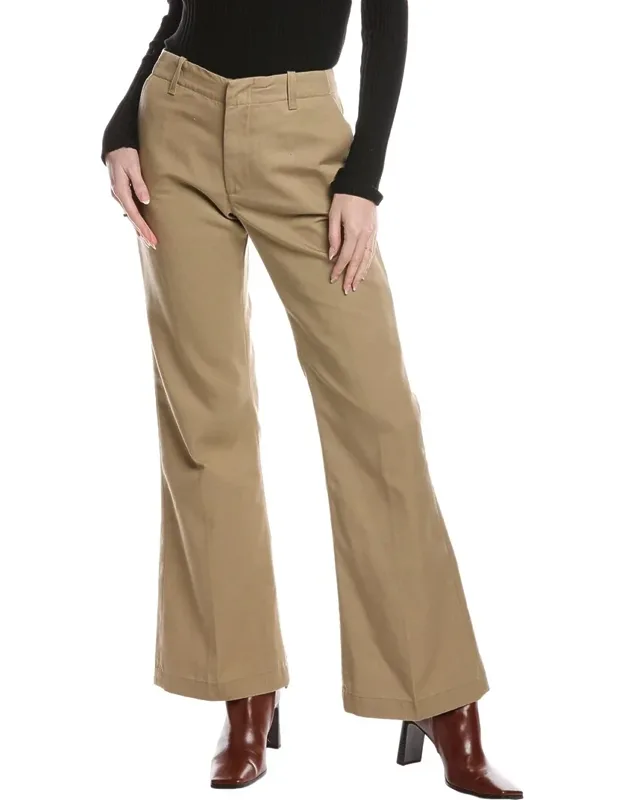 Mid-rise Flared Trousers