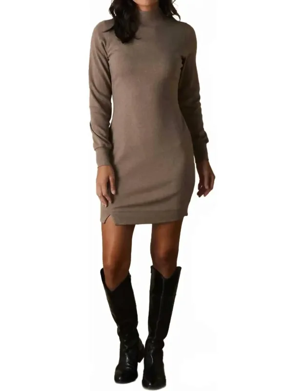 Mock Neck Dress