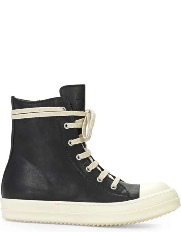 Leather High Top Sneakers