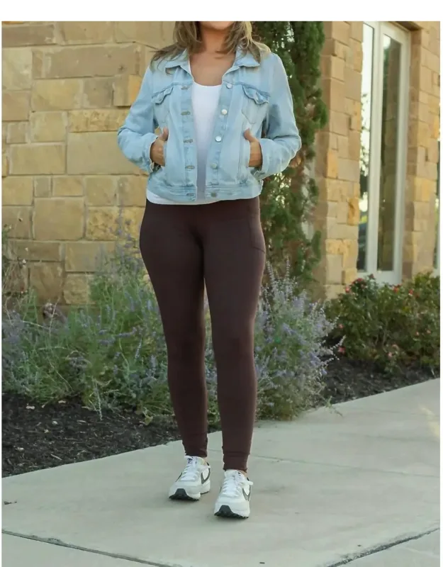 Brady Full Length Leggings With Pocket