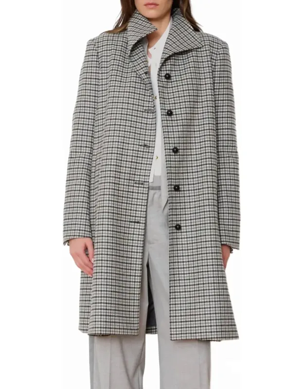 Gatsby Funnel Neck Collar Coat