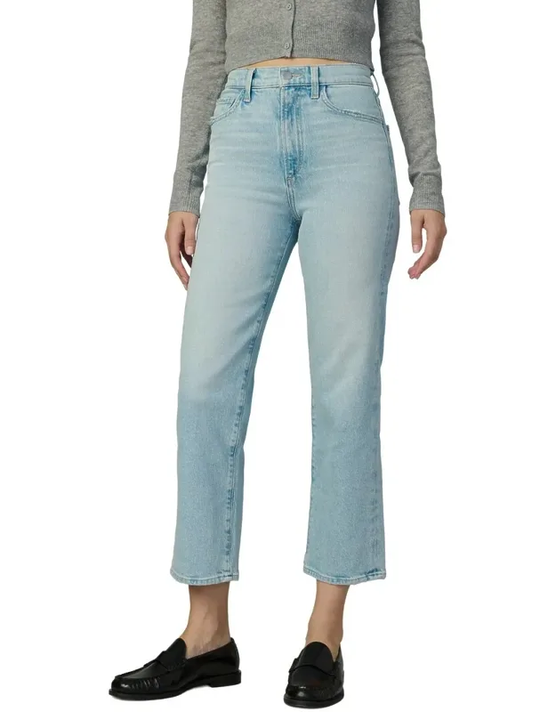 Pazazz The Margot Cropped High Rise Straight Jeans