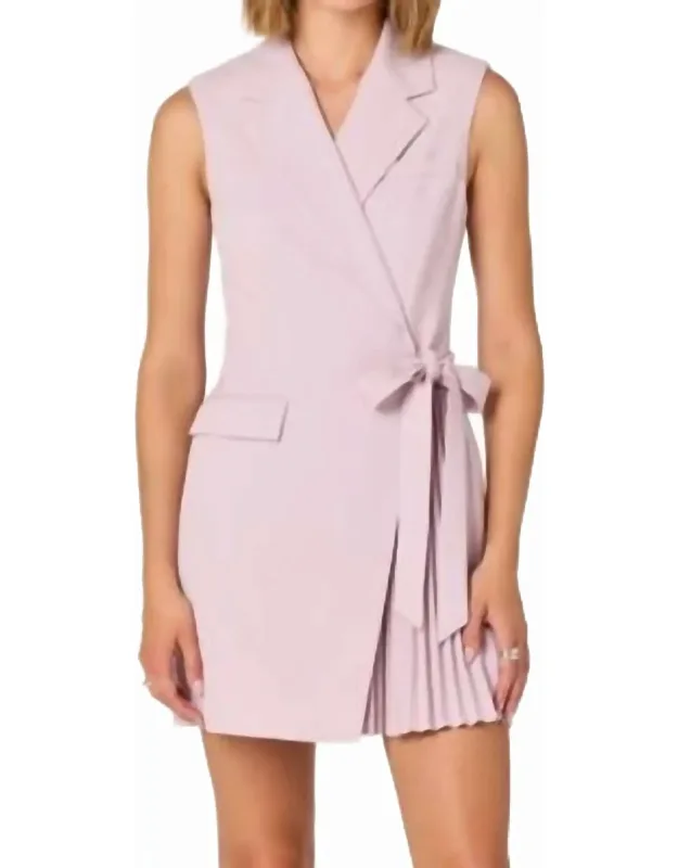 Kesari Sleeveless Blazer Mini Dress