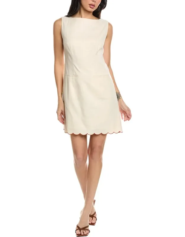 Sleeveless Linen-blend Mini Dress