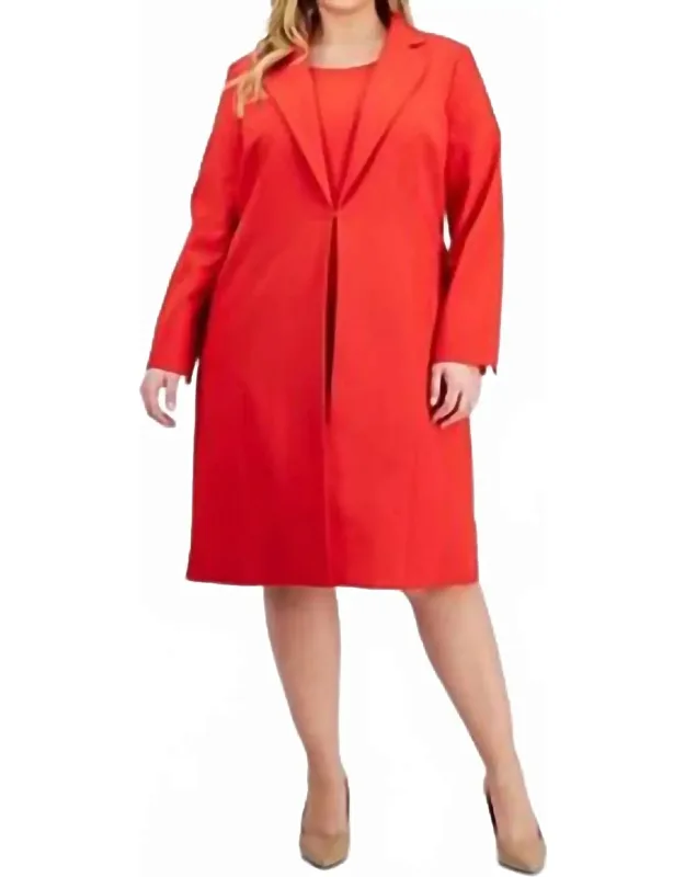 Sheath Dress And Long Matching Jacket