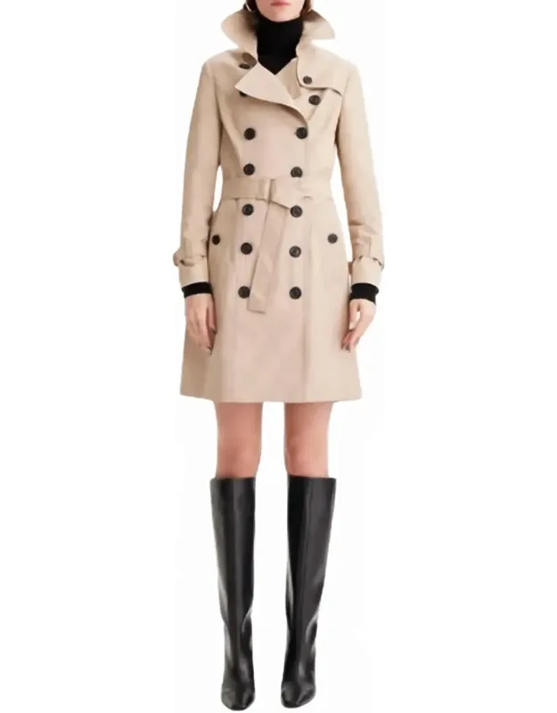 Double Breasted Trench Coat